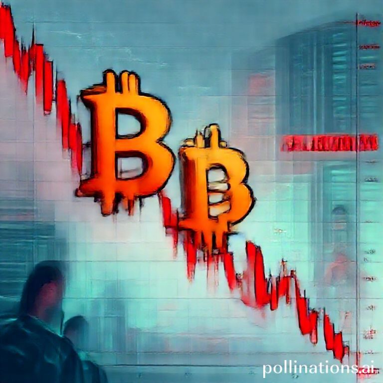 Bitcoin price chart showing a significant drop below the $80,000 support level, indicating high market volatility and potential further declines.