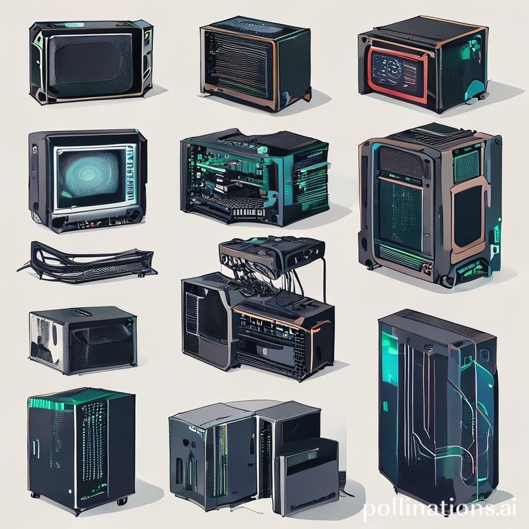 A diagram showcasing different types of PC cases (ATX, Micro-ATX, Mini-ITX) side-by-side to illustrate the size comparison.