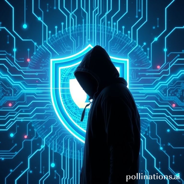 A vigilant digital guardian shield protects a corporate network from looming cyberattack threats, highlighting the urgent need for robust cybersecurity measures in a hyper-connected business world.