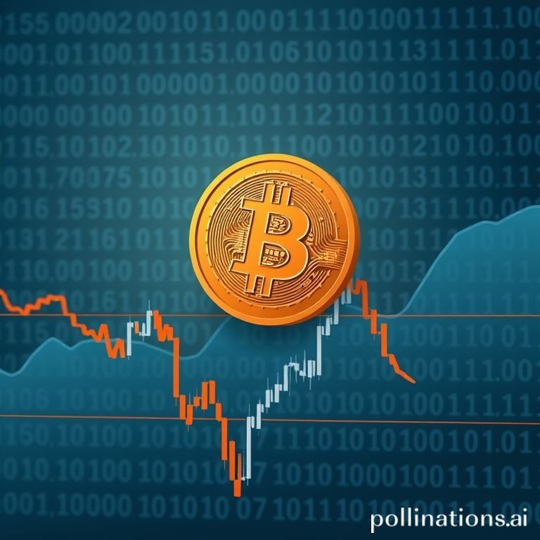 Grafik harga Bitcoin menunjukkan konsolidasi setelah gagal menembus $115.000, dengan garis resistansi dan support yang jelas.
