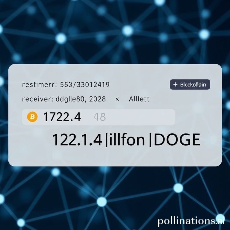 Details of a Dogecoin transaction showing a Binance wallet as sender and an unknown wallet as receiver for 122.4 million DOGE.