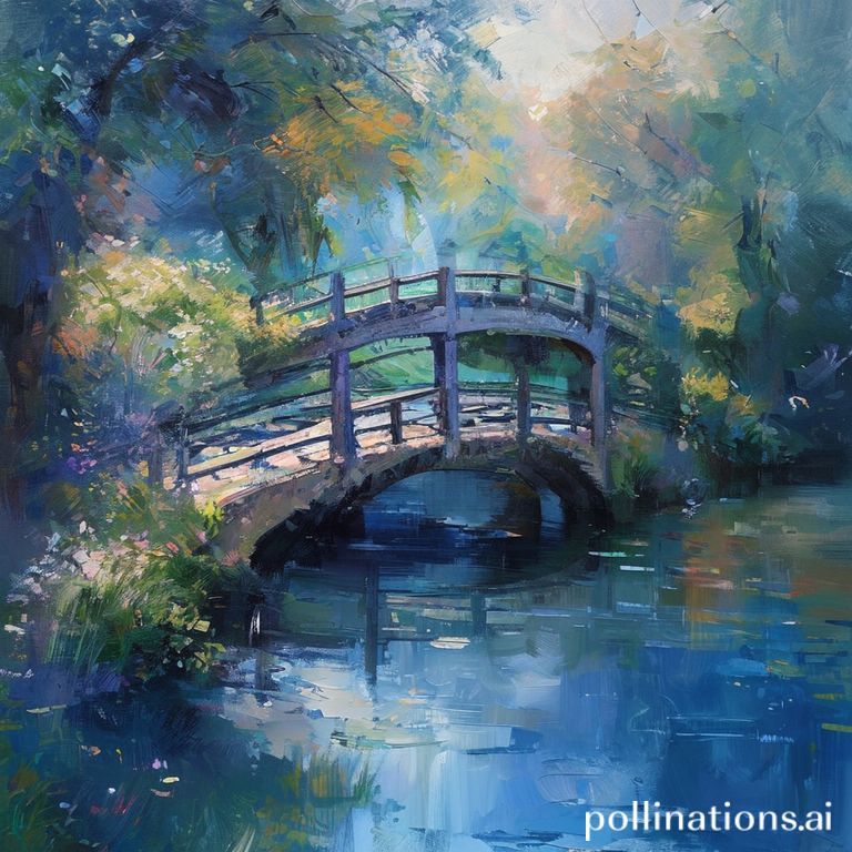 Perbandingan lukisan gaya Monet oleh AI: ChatGPT 5.1 dengan warna cerah vs Gemini Pro dengan nuansa impresionistik otentik.