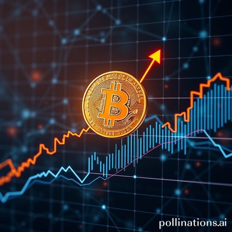 Grafik harga Bitcoin menunjukkan pemulihan signifikan dan potensi tren naik, dengan analisis teknikal indikator pergerakan pasar aset kripto.