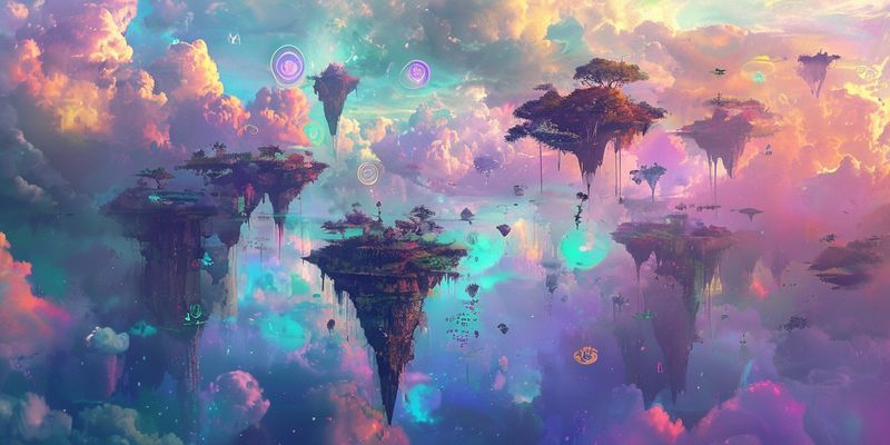 Rüyaların gizemli dünyasını yansıtan sürreal bir manzara