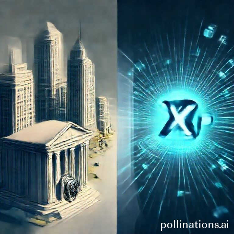 Graphic representing the regulatory gap between traditional finance and crypto, illustrating Ripple's call for fair oversight.