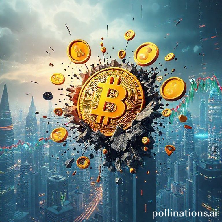 Ilustrasi grafik harga Bitcoin yang bergejolak, merefleksikan antisipasi volatilitas pasar jelang kedaluwarsa opsi senilai $23 miliar.