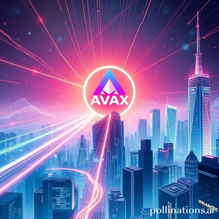 An upward-trending Avalanche (AVAX) cryptocurrency price chart illustrating strong bullish momentum, key resistance levels, and volume increases.