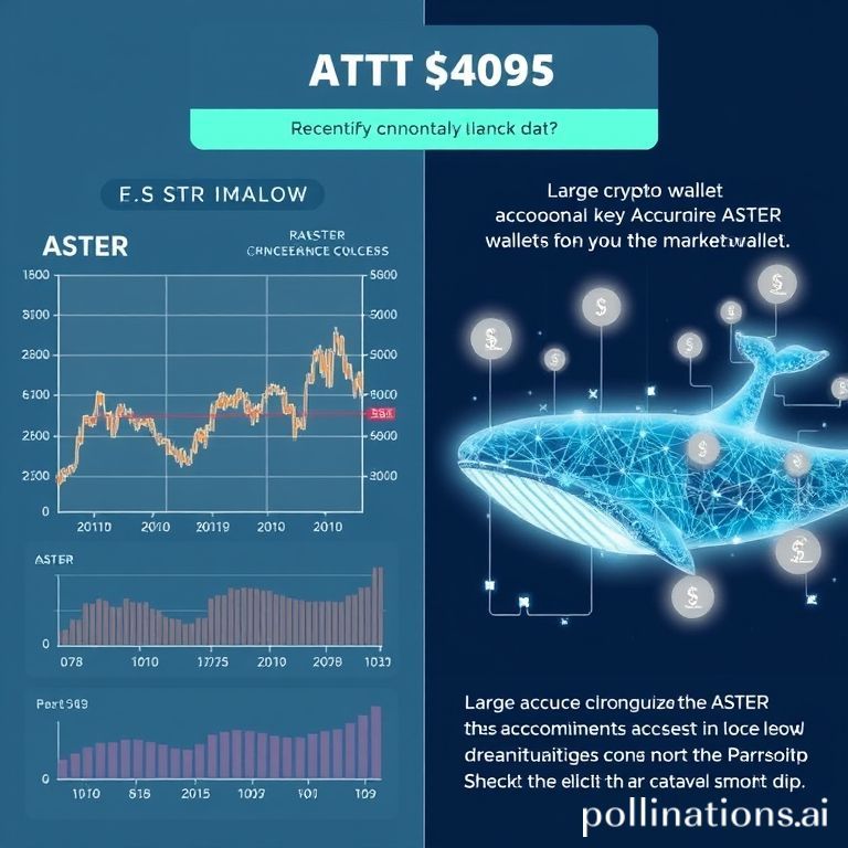 Chart showing Aster's recent price correction and rebound, alongside data illustrating substantial whale accumulation by major wallets.