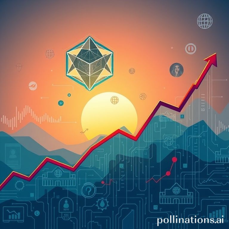 A sophisticated digital banner titled 'The Daily Breakdown', featuring a dynamic financial chart and abstract tech elements.
