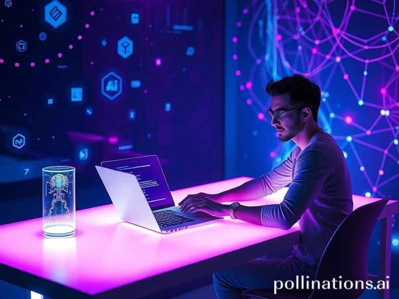 Blogger using Jasper AI for content creation.