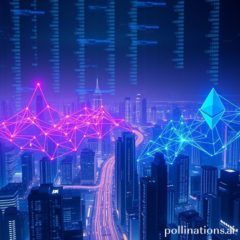 Comparative illustration showing Solana's accelerating market growth and its increasing competitive stance against Ethereum in the crypto market.