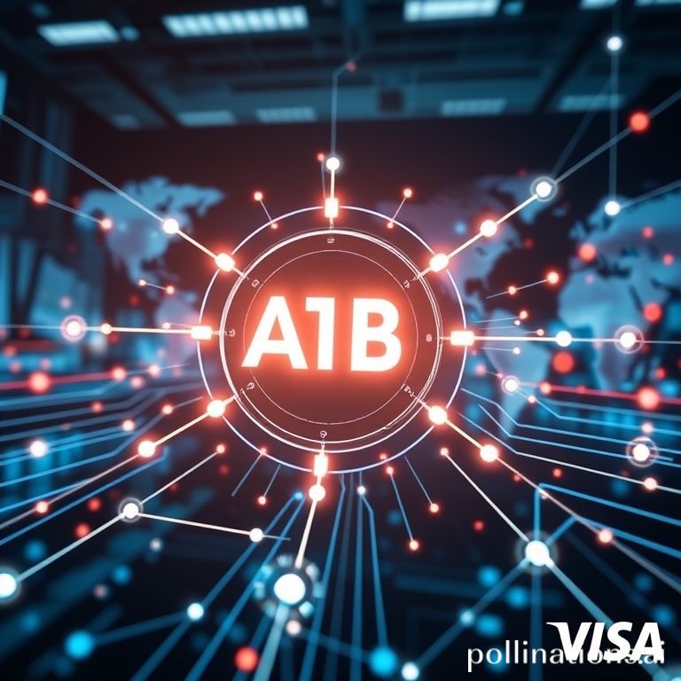 Visa's AI-powered commercial solutions hub interface, showcasing digital payment innovations for businesses, enhancing efficiency.