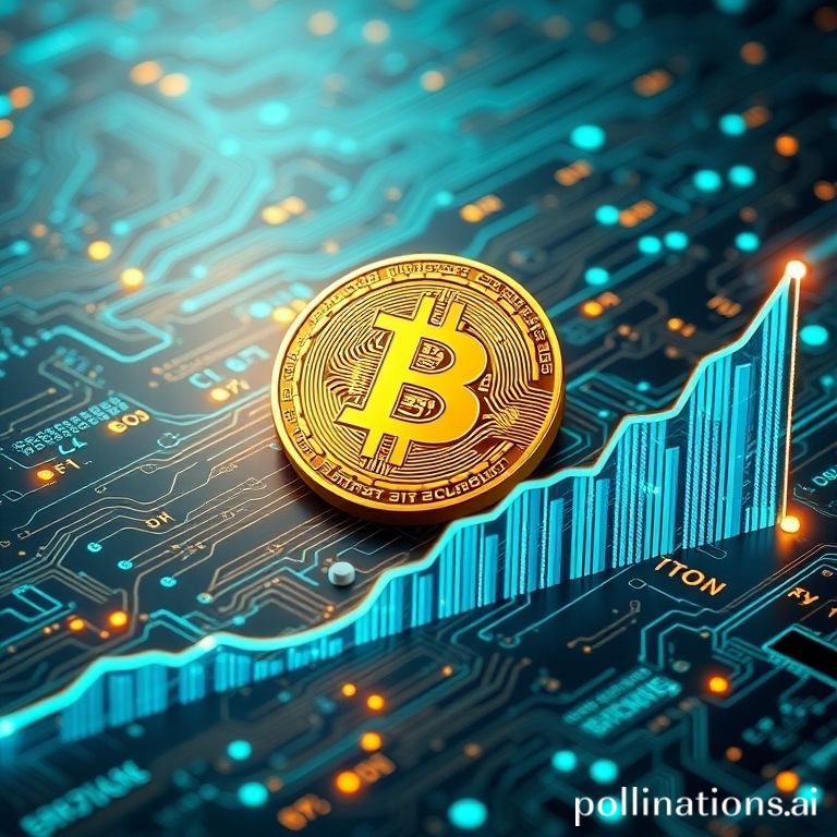 Grafik harga Bitcoin yang menunjukkan kenaikan signifikan dari waktu ke waktu, mencerminkan volatilitas dan potensi pertumbuhan aset kripto.