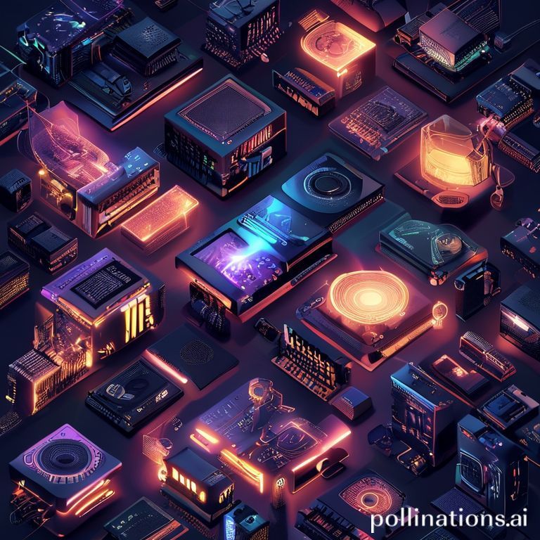 A futuristic illustration of various PC components glowing, symbolizing the evolution and future of PC building within the AM5 platform.