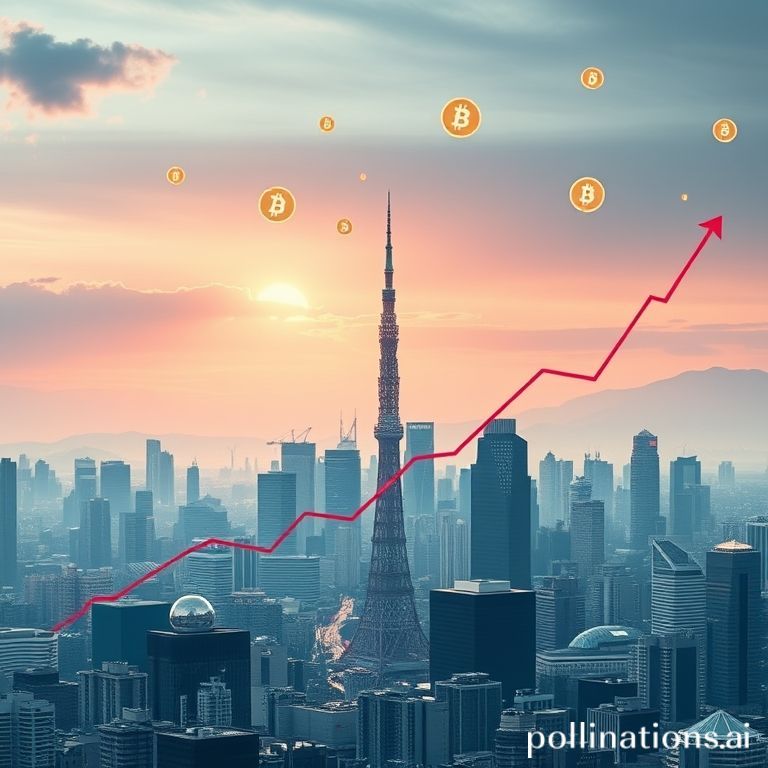 Visual data representing Japan's impressive 120% crypto market growth in APAC by 2025, driven by policy shifts and altcoin trading.