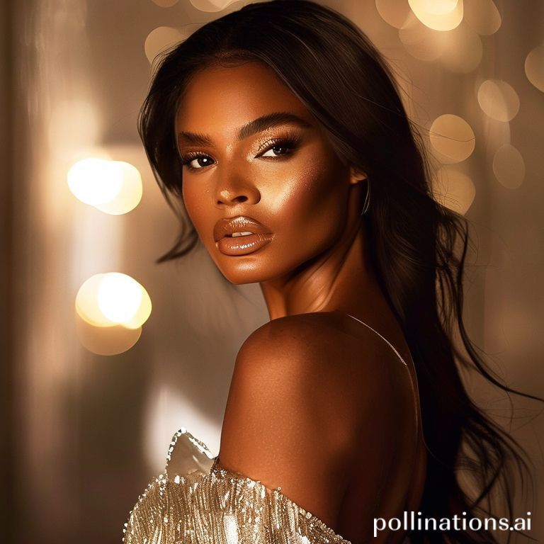 A bottle of L'Oréal True Match Lumi Glotion bronzing drops on a modern, clean surface, radiating a subtle glow.