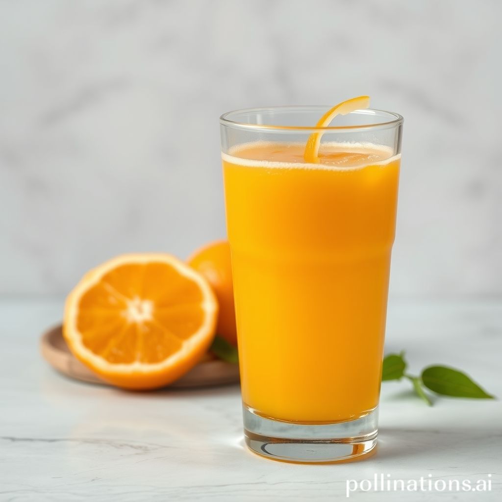 is fermented orange juice safe to drink