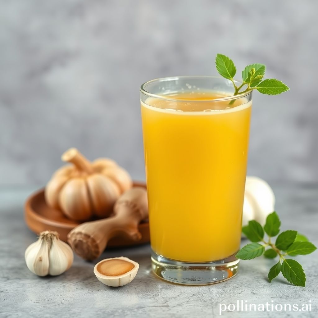 how to make garlic and ginger juice