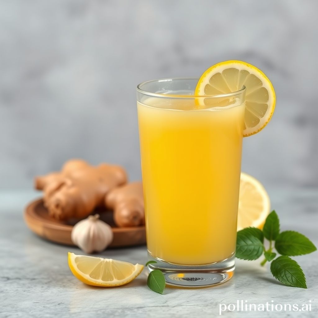 how to make ginger garlic and lemon juice