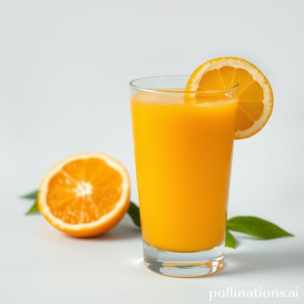 is orange juice good for acne