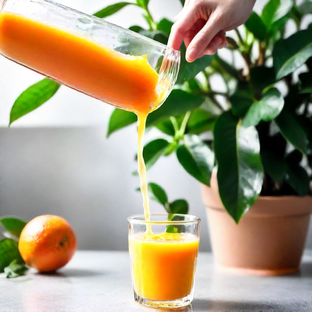 is orange juice good for plants