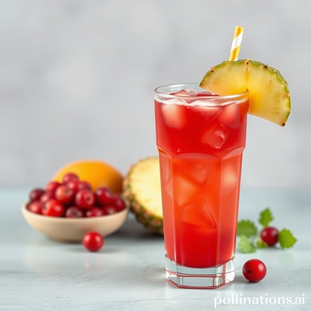 what does pineapple and cranberry juice do for you
