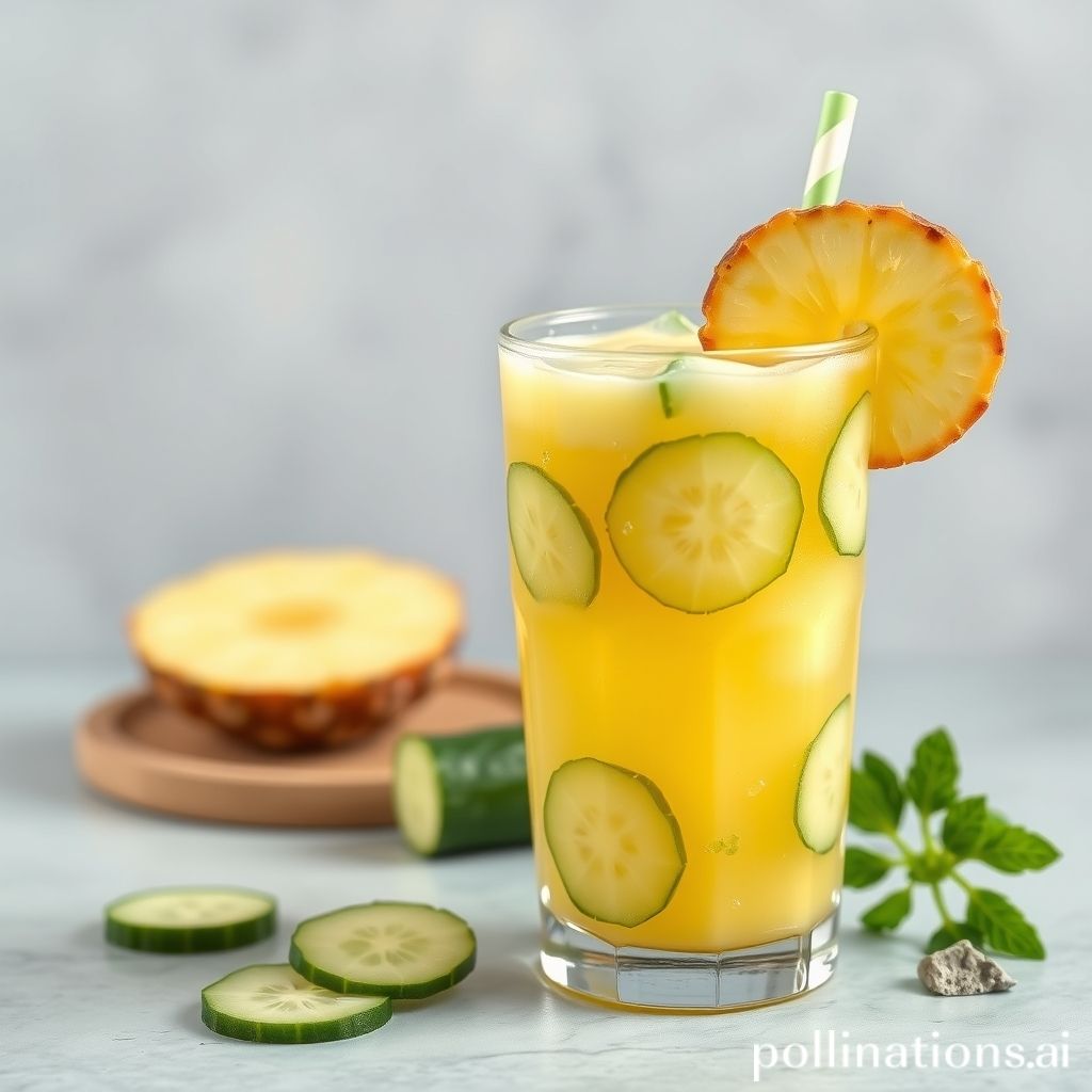 when to drink pineapple and cucumber juice for weight loss