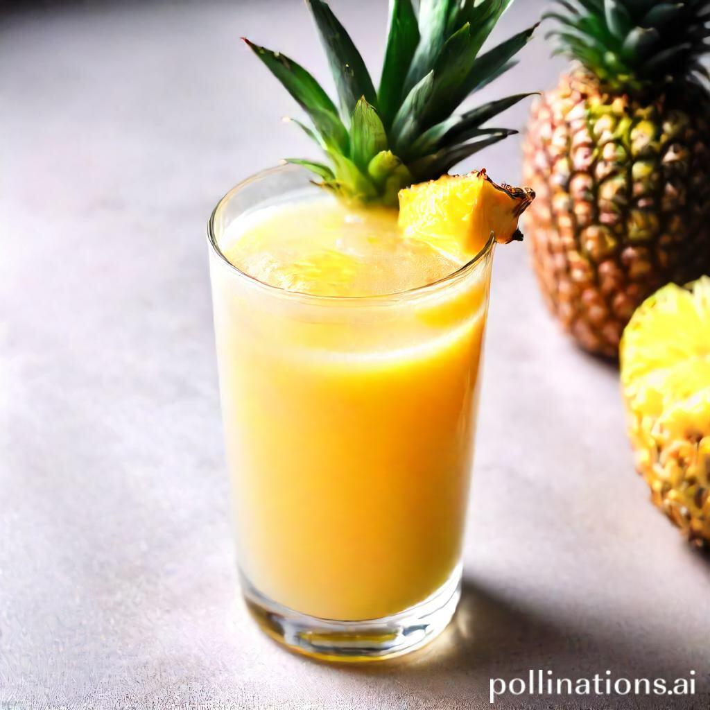 does pineapple juice help with a cough