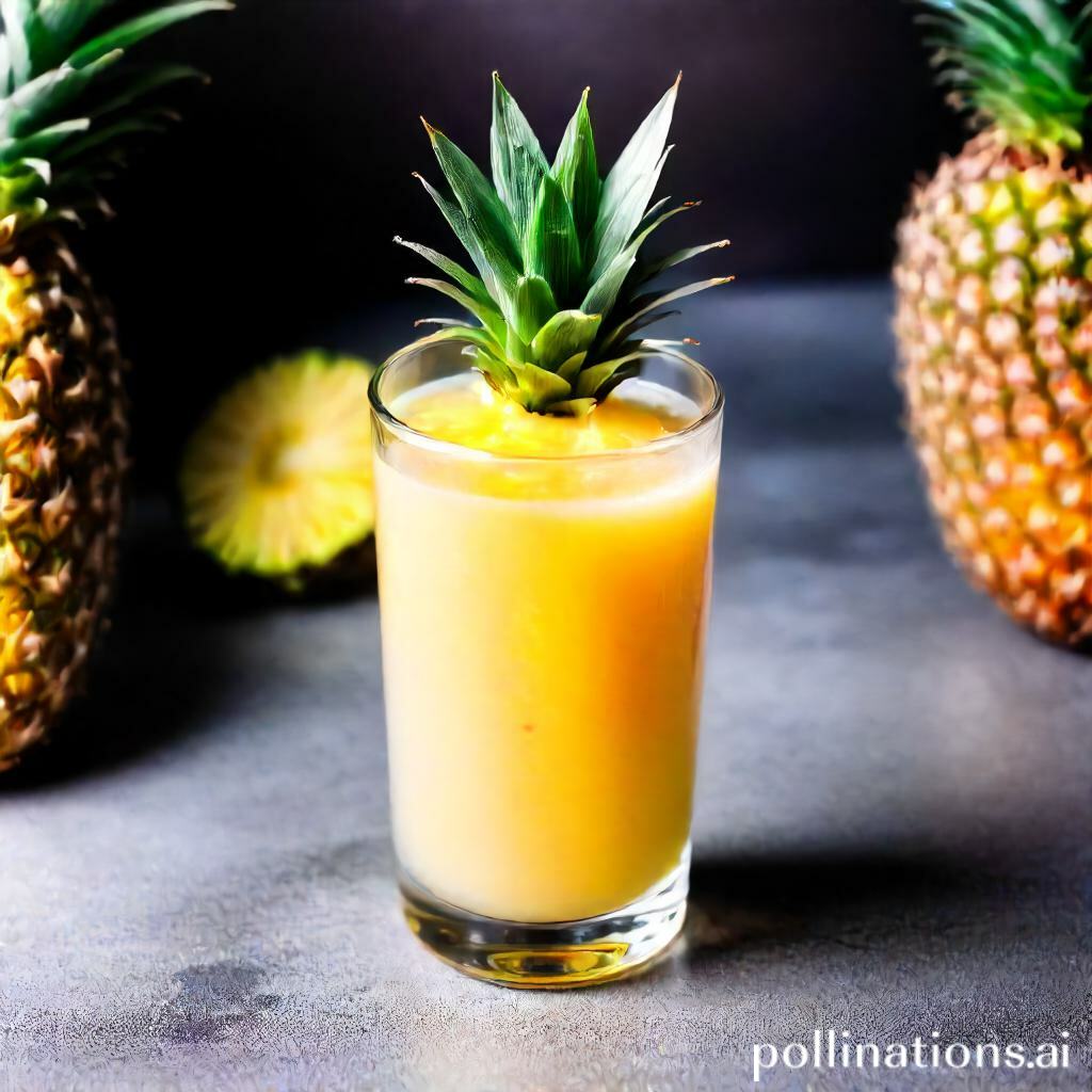does pineapple juice help with bloating