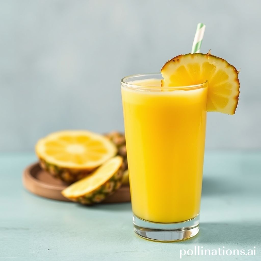 does pineapple juice help with bloating