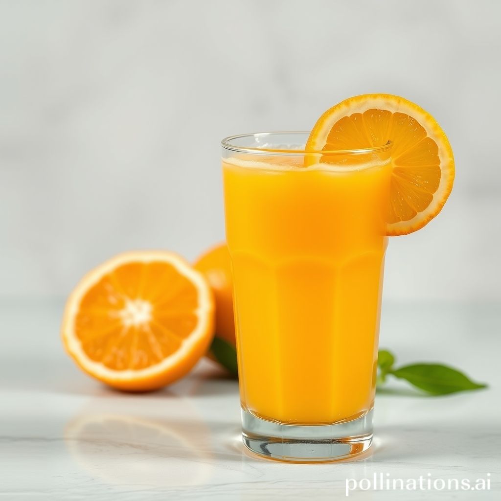 is orange juice good for sinus infection