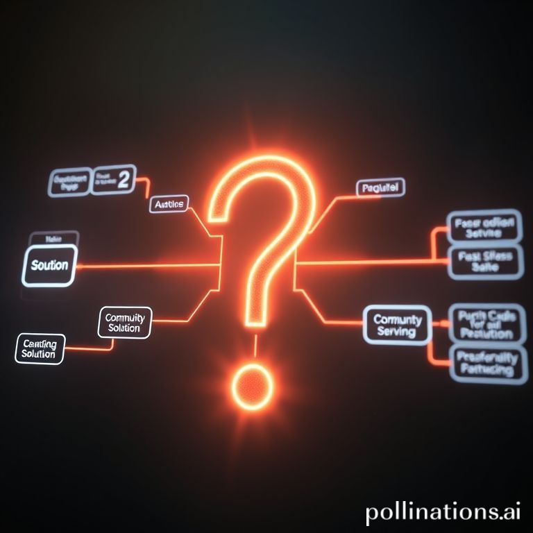 A flowchart visualizing the community-driven process of asking a question and receiving multiple AI tool recommendations.