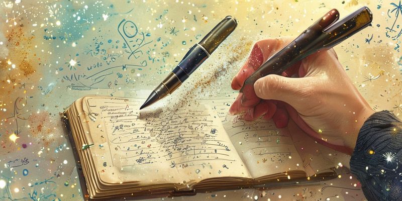 Rüya günlüğü tutan el