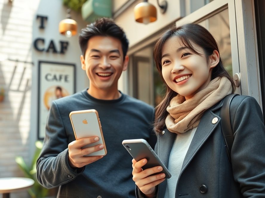 강남의 숨겨진 골목 상점에서 상생페이백으로 소비하는 모습.