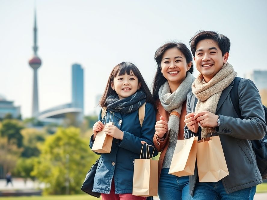 서울에서 삶을 즐기며 정책 재테크로 경제적 이점을 누리는 가족의 모습.