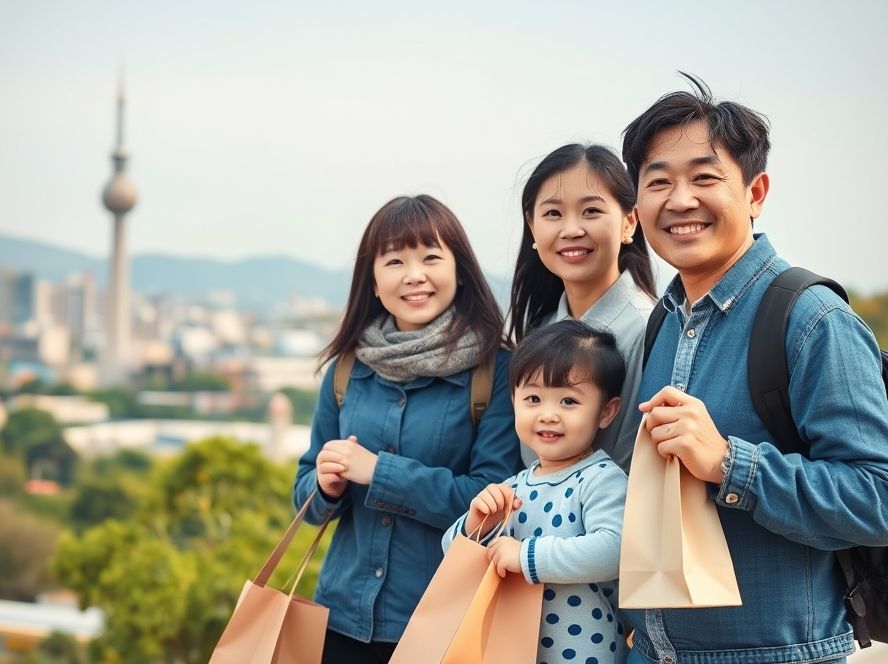 대전에서 혜택을 누리며 행복한 삶을 사는 가족