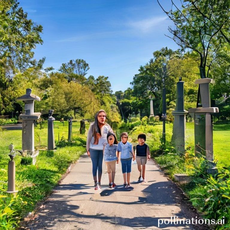 Family walking in Albany Heritage Park
