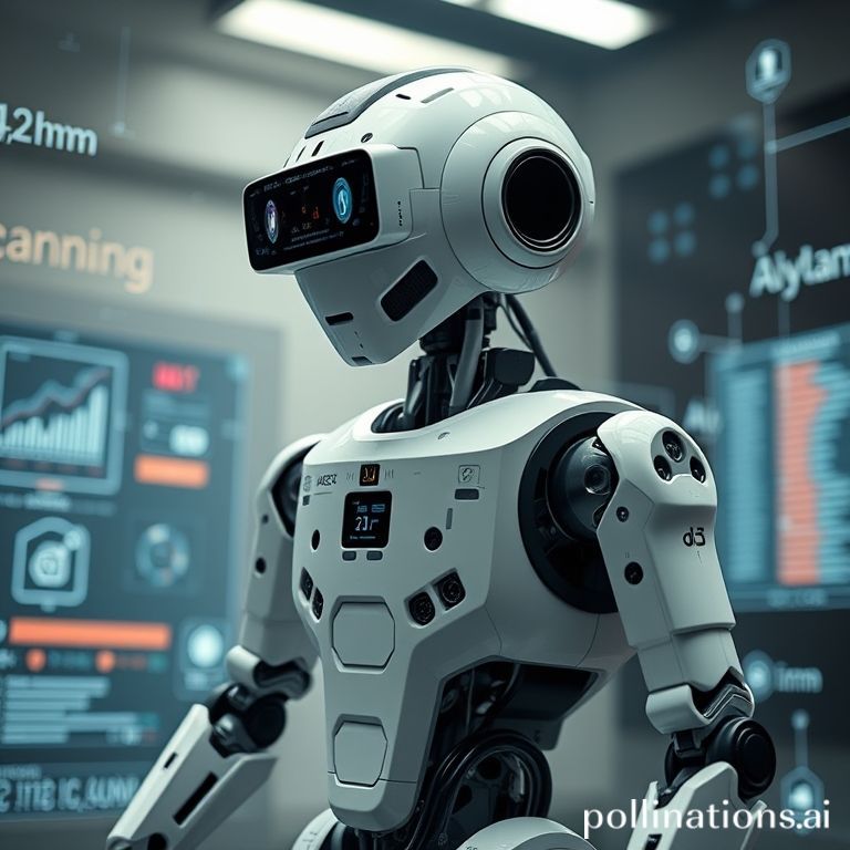 A sophisticated robot utilizing Google DeepMind's agentic AI to perform complex actions and understand its surroundings.