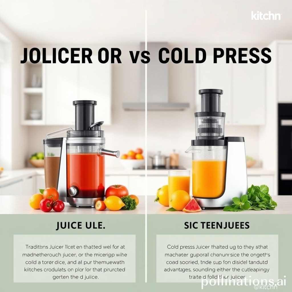 What Is The Difference Between A Juicer And A Cold Press Juicer?