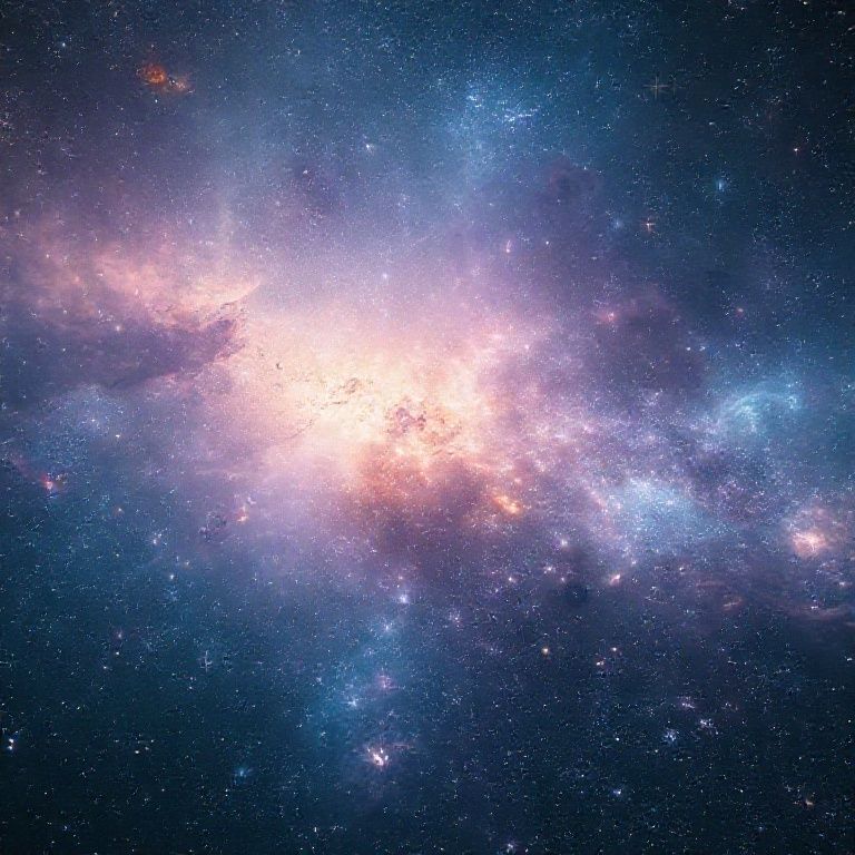 Kozmik bir nebula ve yıldızlar