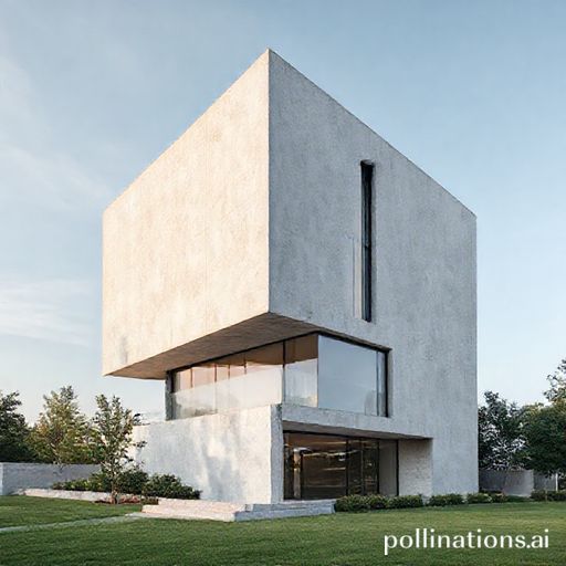 A minimalist modern architecture building