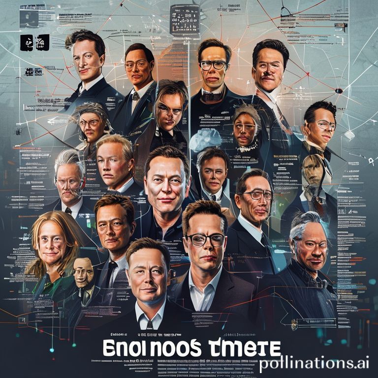 Visualizing the world's 10 richest people in 2025, including Elon Musk and Larry Ellison, with their net worths.