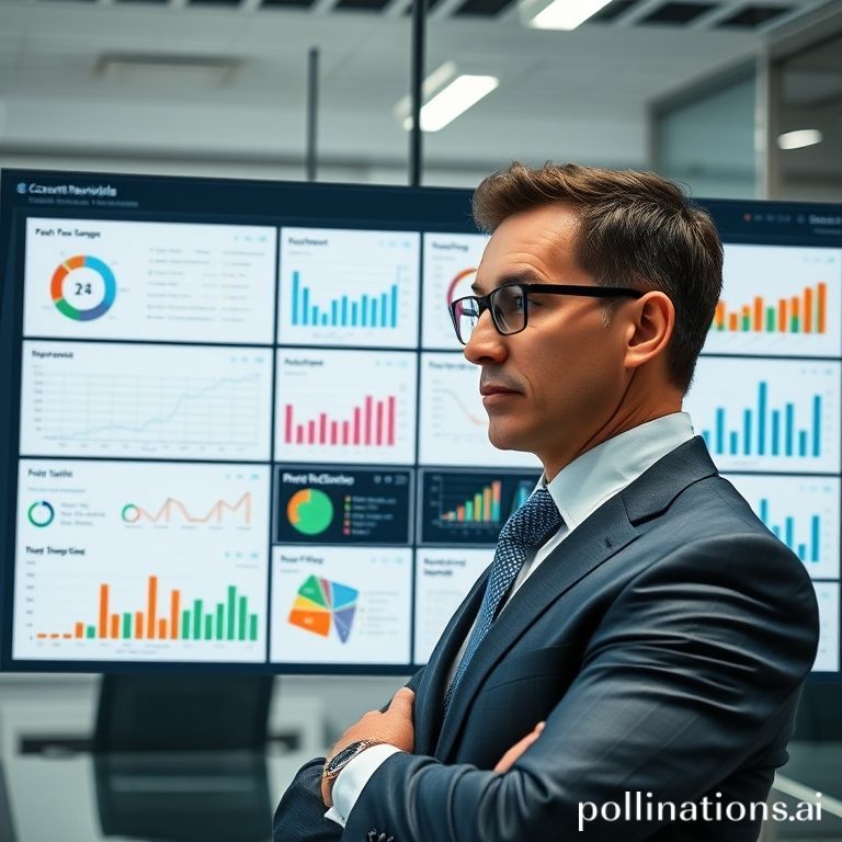CFO analyzing advanced AR and ERP financial data on a digital dashboard, highlighting digital transformation in finance.
