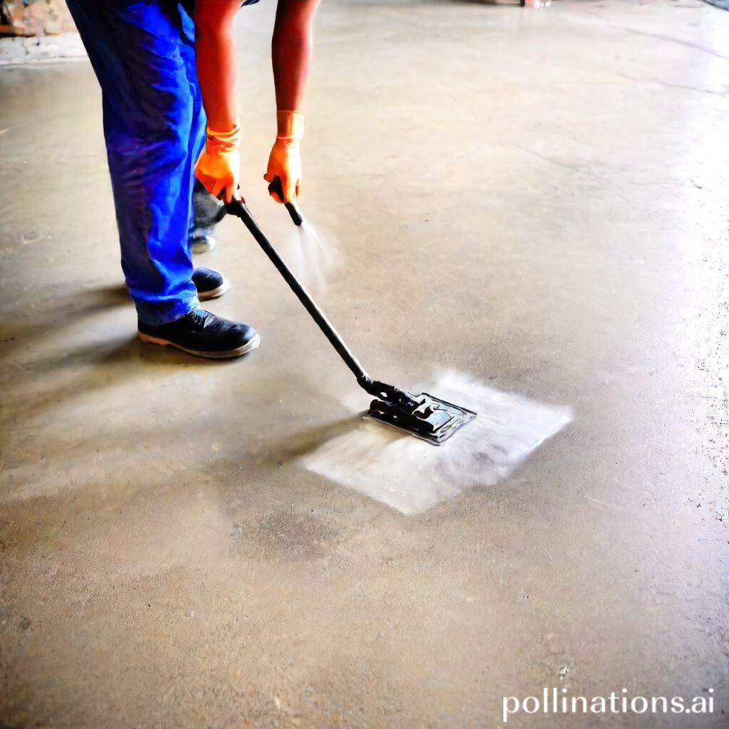 how to clean unsealed concrete floors