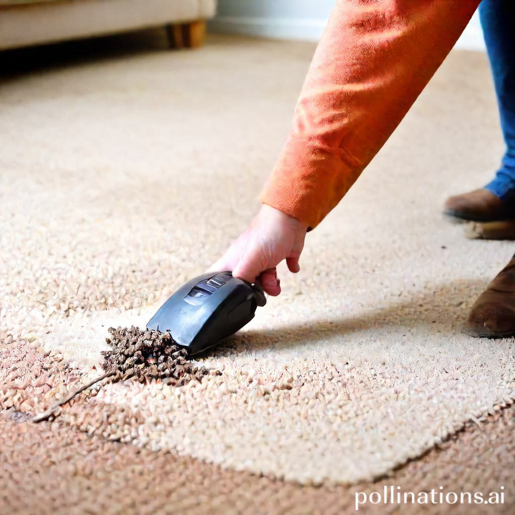 how to clean up mouse droppings from carpet