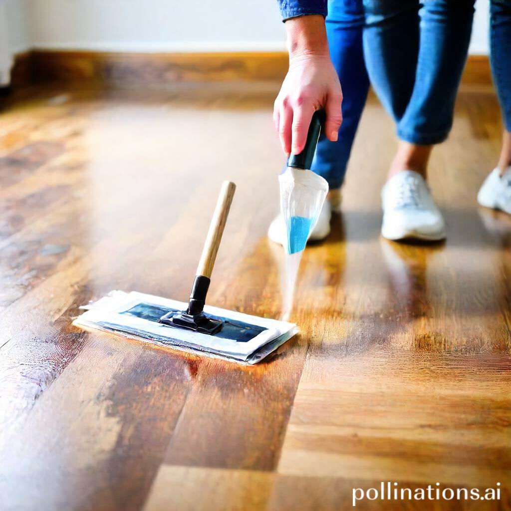 how to remove sticky residue from vinyl flooring