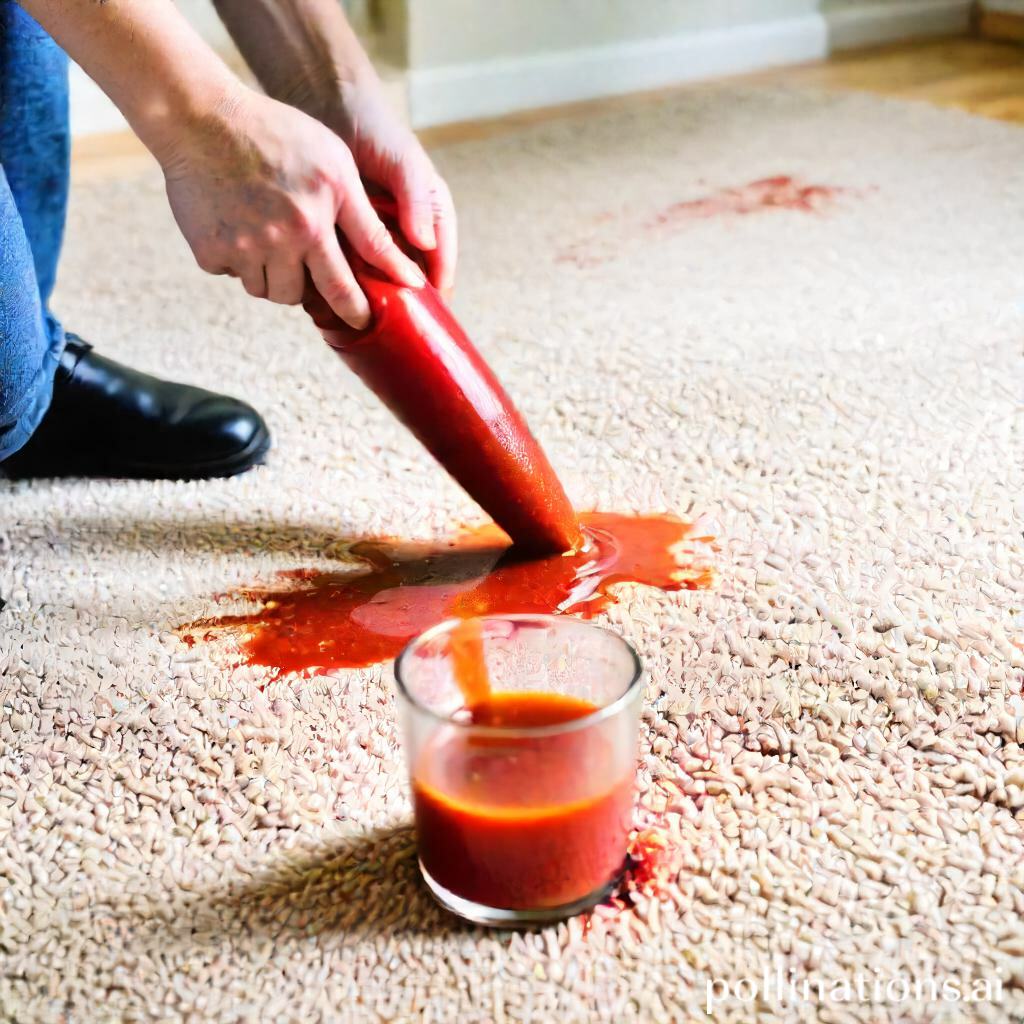 How To Get Tomato Juice Out Of Carpet?