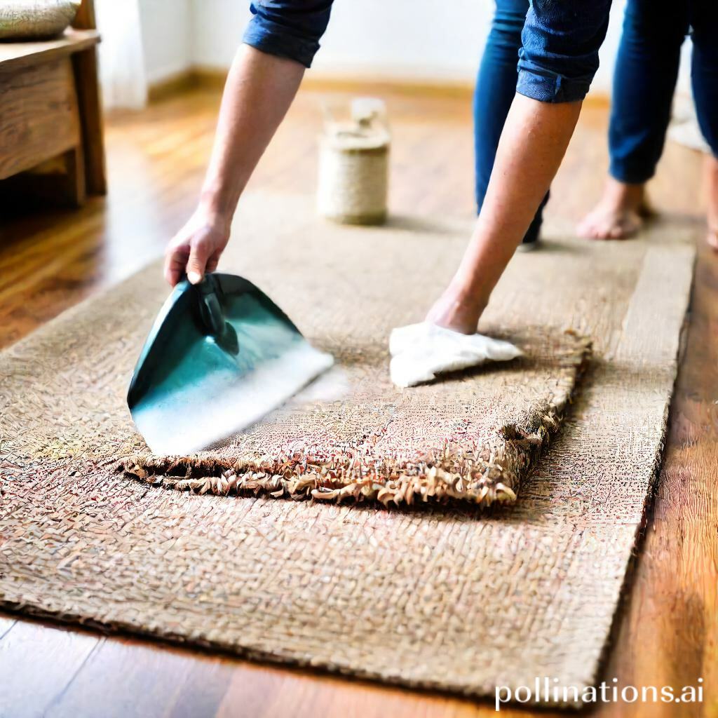 how to deep clean a jute rug