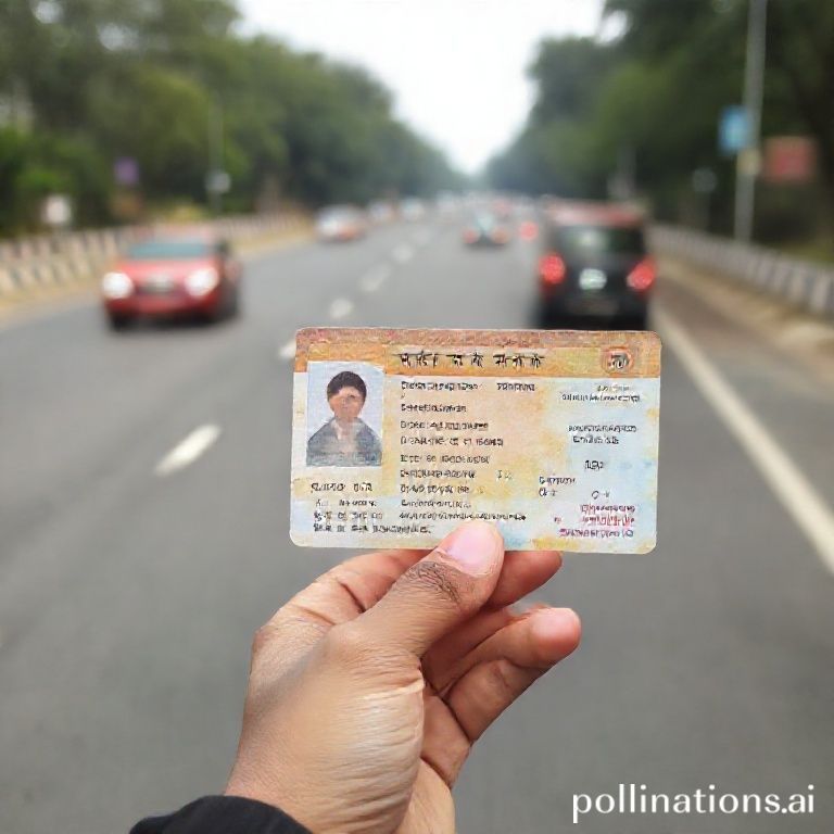 হালকা ড্রাইভিং লাইসেন্স হাতে একজন ব্যক্তি
