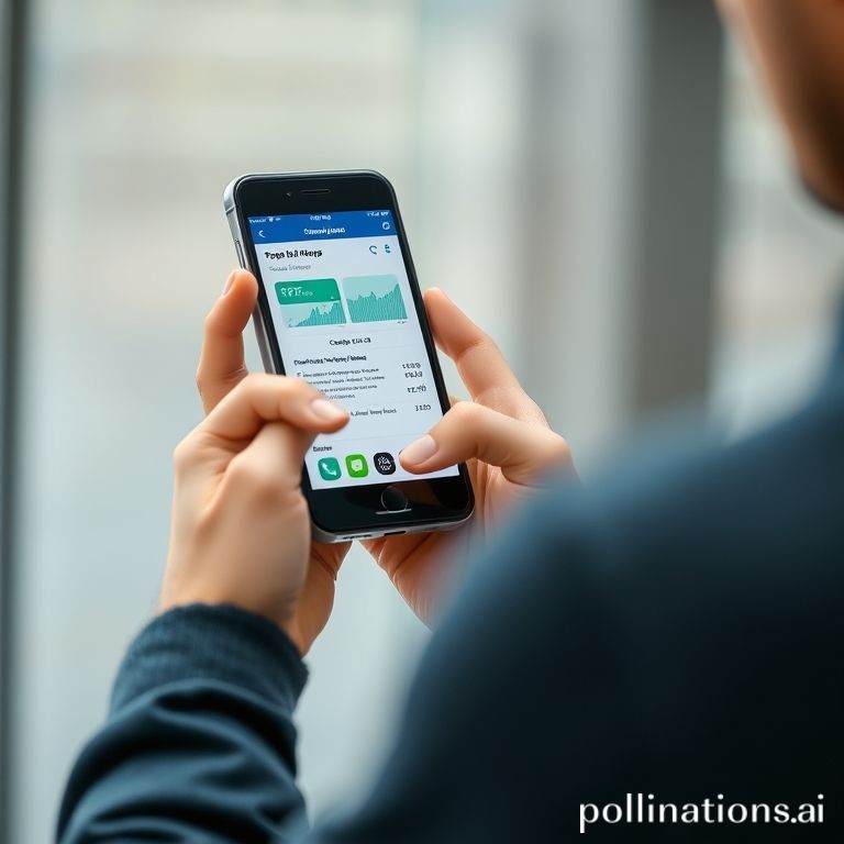 Close-up of a person using a smartphone, likely engaging with a financial application, symbolizing modern digital finance and connectivity.